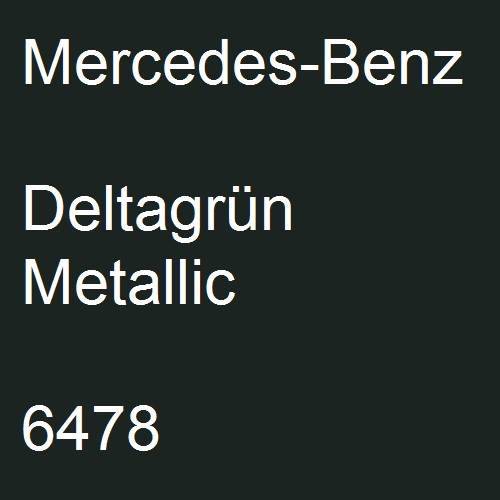 Mercedes-Benz, Deltagrün Metallic, 6478.